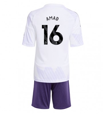 Manchester United Amad Diallo #16 Replika Babytøj Udebanesæt Børn 2025-26 Kortærmet (+ Korte bukser)